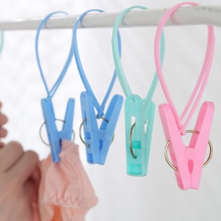 12PCS Multifunctional Special Travel Cable With Drying Clothes Peg Windproof Clothes Peg Wind Clip