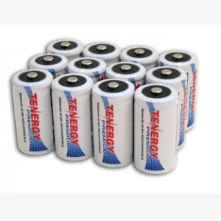 12pcs Tenergy Premium C 5000mAh NiMH Rechargeable Batteries