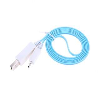 1m Luminous LED Data Charging Cable for Android USB Charging Cable(Blue)