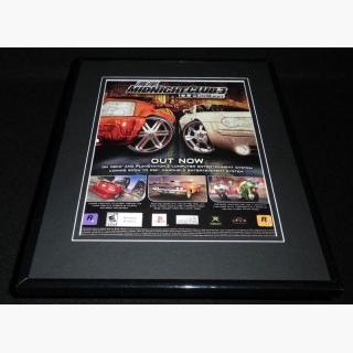 2005 Midnight Club 3 Playstation 2 PS2 Xbox Framed 11x14 ORIGINAL Advertisement