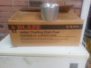 24 cans of jelled chafing dish fuel