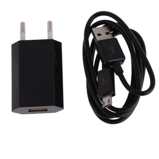 2IN1 USB Charging Cable Power Adapter EU Plug for Android Mobile Phones