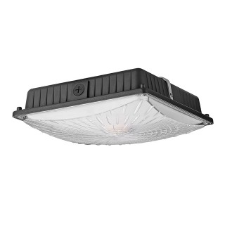 45W Daylight White Slim LED Canopy Light for Garages, 5300lm, Waterproof, 70W MH Bulb Equivalent