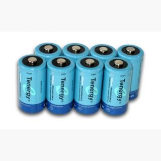 8pcs Tenergy C 5000mAh NiMH Rechargeable Batteries