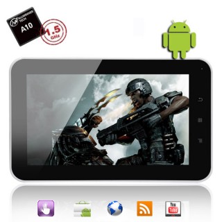A10 1.5GHz 7 Inch Android 2.3 Tablet PC (WIFI, 3G, Ethernet, G Sensor)