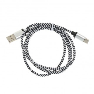 Aluminum Alloy Nylon Type-C Power Data Cable for Android Smart Phone Tablet