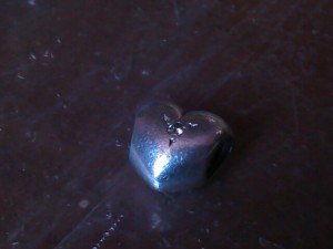 Authentic Pandora Glass Bead with Sterling Silver core
