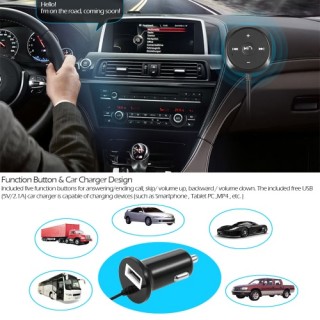 BC20 Car Use Wireless Stereo Bluetooth Car Kit Hands-free Speakerphone & Music Streaming Receiver w/