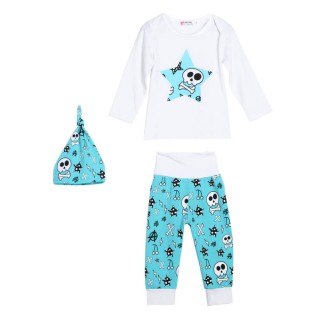 Baby Clothes Skull Printed Infant Clothing Baby Girl Boy Clothes