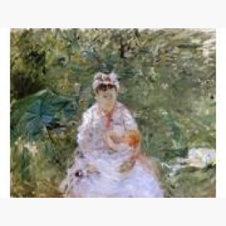 Berthe Morisot The Wet Nurse Angele Feeding Julie Manet - 16