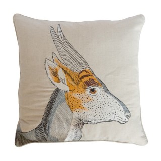 C.A.M. Zoologique antelope embrodiery cushion cover A Melbourne
