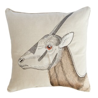 C.A.M. Zoologique antelope embrodiery cushion cover B Melbourne