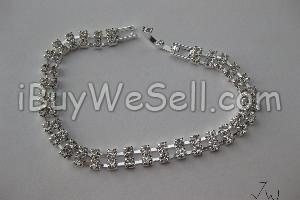 CZ Silver Plated Bracelet
