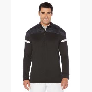Callaway Big & Tall Opti-Therm 1/4-Zip Heathered Shoulder Pullover