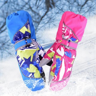 Children Winter Warm Sports Windproof Waterproof Ski Gloves Motorcycle Snowboard