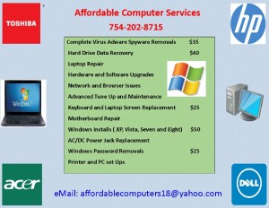 Computer Virus Removals for only $35