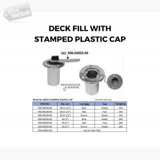 DECK FILL WITH STAMPED PLASTIC CAP II CASTED AISI 316