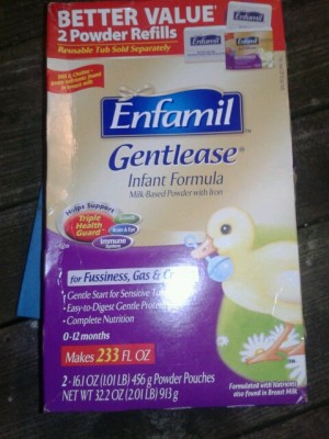 Enfamil Gentlease infant formula