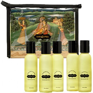 Kama Sutra Massage Therapy Kit, Travel Sized Massage Oil Set