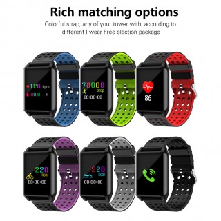 M7 0.95 Inches OLED Sport Smart Watch IP67 Waterproof Heart Rate Blood Pressure Wristwatch Pedometer