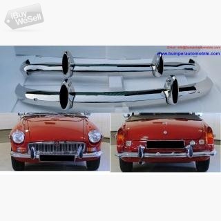 MGB bumpers with rubber on over rider(1962-1974)