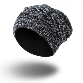 Men Women Knitted Beanies Hat Casual Winter Warm Double Side Wear Bonnet Hat