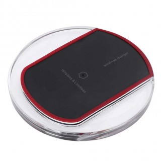 Micro USB Qi Wireless Charger Pad with LED Indicator for Android(Black)