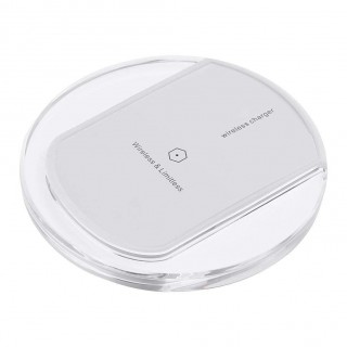 Micro USB Qi Wireless Charger Pad with LED Indicator for Android(White)