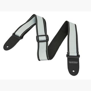 Monoprice 2-inch Guitar Strap - Nylon with Leather Ends - Gray & Black (611300)