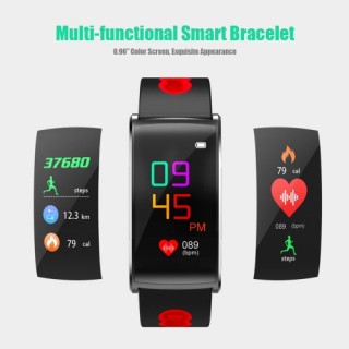 Multi-functional IP67 Waterproof Fitness Activity Tracker Smart Bracelet with Touch Screen 0.96" Col