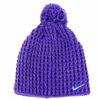 Nike Girl s Pom Pom Knit Beanie Hat