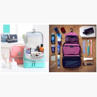 P.travel Waterproof Nylon Multifunctional Wash Bag Travel Hang Cosmetic Storage Bags