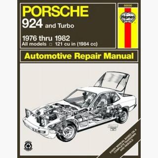 Porsche 924 Including Turbo Haynes Repair Manual 1976 - 1982