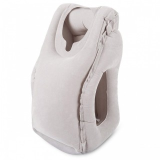 Portable Travel Nap Pillow Inflatable Travel Pillow - Grey