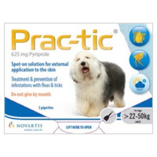 Prac-Tic Spot On for Large Dog: 50-110 lbs (White) 6 PACK