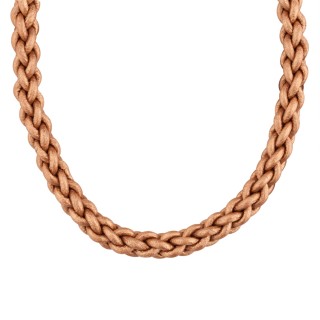 Radiance Braided Leather Cord Necklace