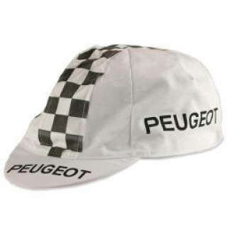 Retro Cap Peugeot Wht/Blk Checker