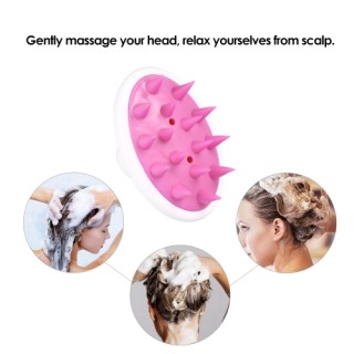 Silicone Shampoo Scalp Massage Brush Hair Washing Comb Body Shower Massager Bath Spa Slimming Relaxi