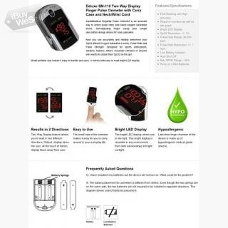 Sm-110 Two Way Display Finger Pulse Oximeter on sale