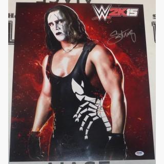 Sting Signed WWE 16x20 Photo PSA/DNA COA 2k15 Video Game Picture xbox PS4 Auto'd