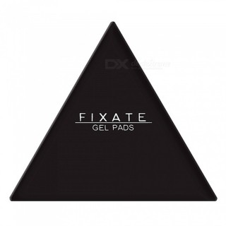 Triangle Shaped Malleable Non-slip Sticky Silicone Gel Pad for Car Fridge Kitchen Cupboard - Black
