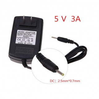 US AC to DC 5V 3A 2.5*0.7mm Power Supply Adapter for Windows Android Tablet