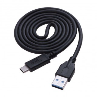 USB3.1 Type-C to USB3.0 PVC Charging Data Cable Wire for Android(Black)(1m)