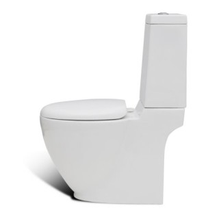WC Bathroom Square Ceramic White Special Design Toilet