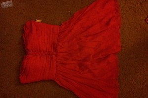 red Bebe dress