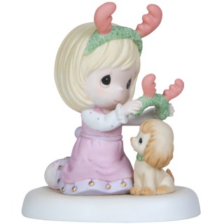 'Holidays So Deer' Bisque Porcelain Figurine