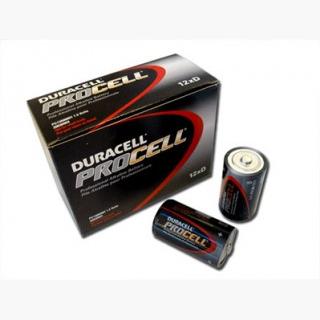 1 Box: 12pcs Duracell ProCell D Size (PC1300) Alkaline Batteries