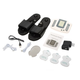 100-240V Multi-function-Electronic-Pulse-Massager-Therapy-With-Therapy-Slipper-Pads US