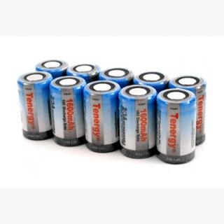 10pcs Tenergy 2/3A 1600mAh NiMH Rechargeable Batteries