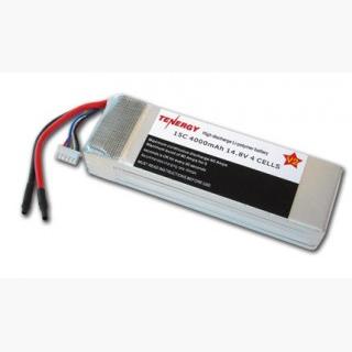 14.8 volt 4000mAh 15C LiPoly Lipo 4 Cell Battery Pack for RC Cars-- Limited Quantity